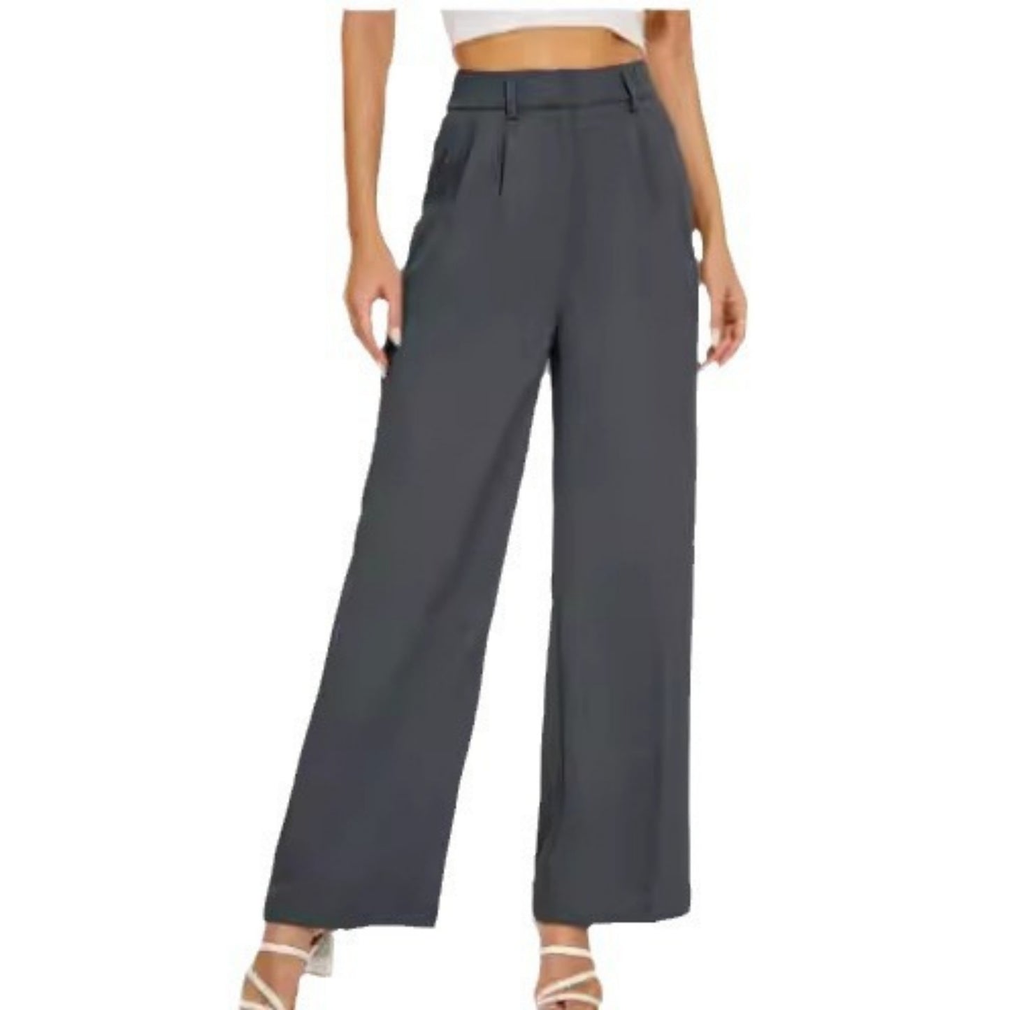 Straight Wide Leg Pocket Pants