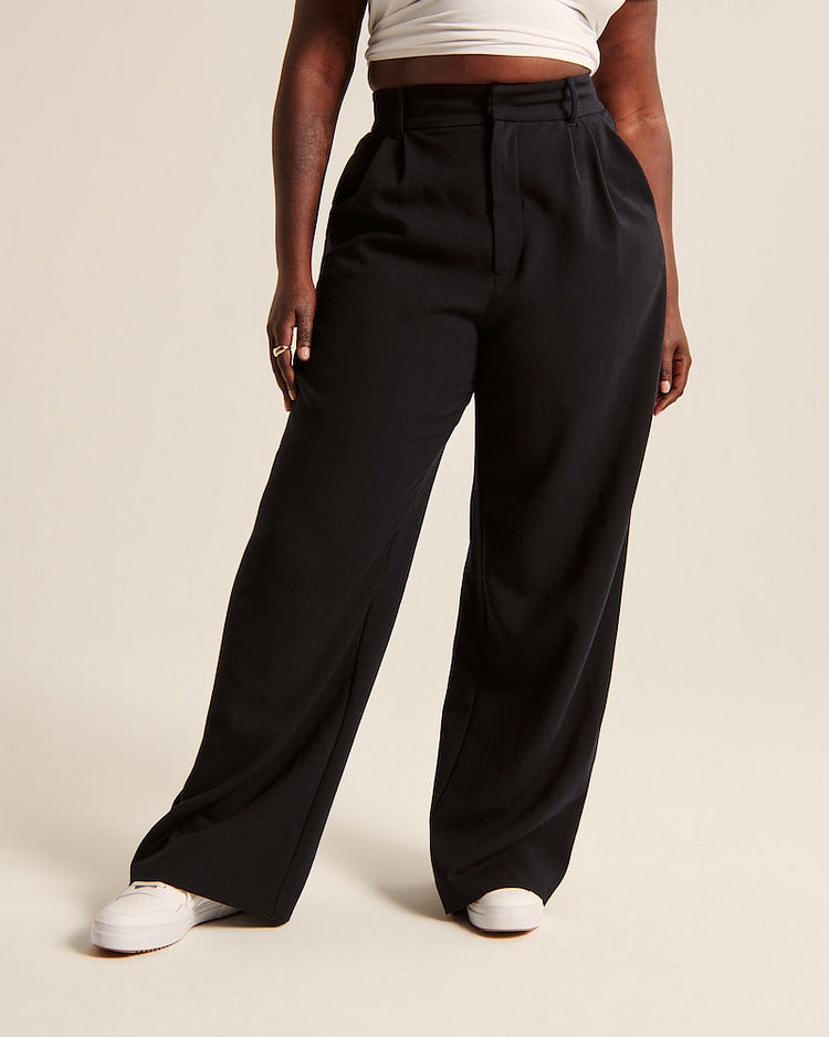 Straight Wide Leg Pocket Pants