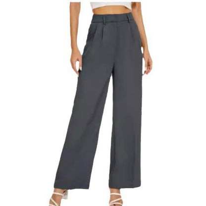 Straight Wide Leg Pocket Pants