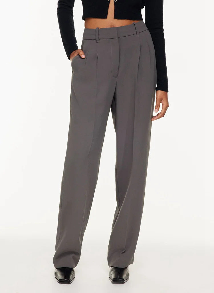 Straight Wide Leg Pocket Pants
