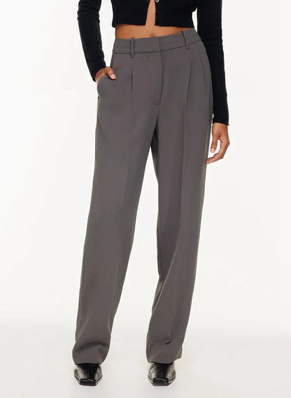 Straight Wide Leg Pocket Pants