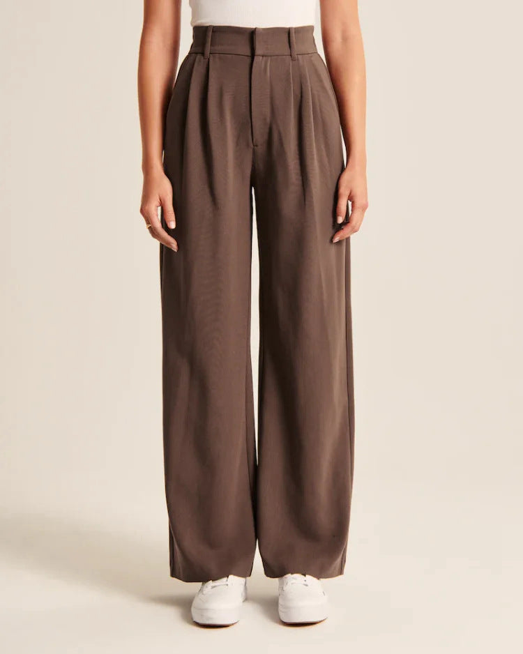 Straight Wide Leg Pocket Pants