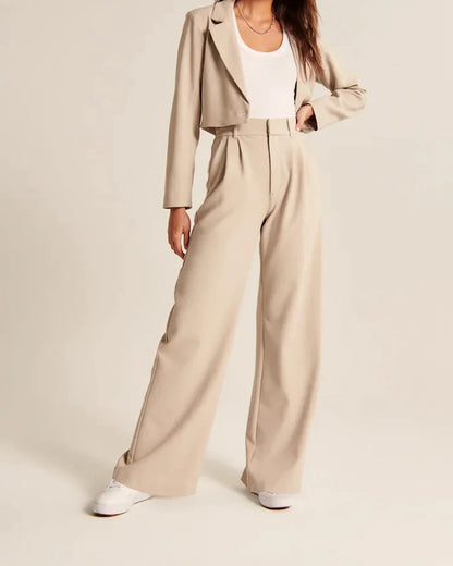 Straight Wide Leg Pocket Pants